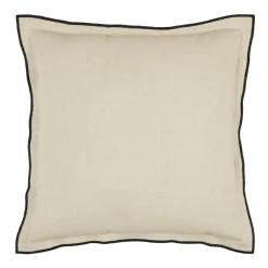 Coussin carré coton (45 x 45 cm) Helios Ecru