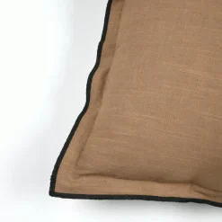 Coussin carré coton (45 x 45 cm) Helios Camel