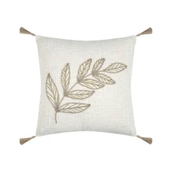 Coussin carré coton (40 x 40 cm) Hemera Ecru