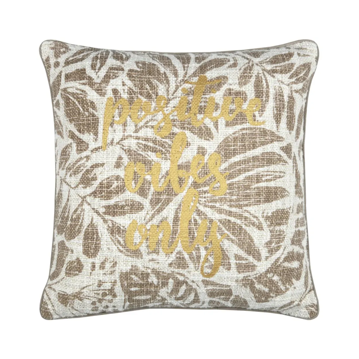 Coussin carré coton (40 x 40 cm) Hemera Taupe