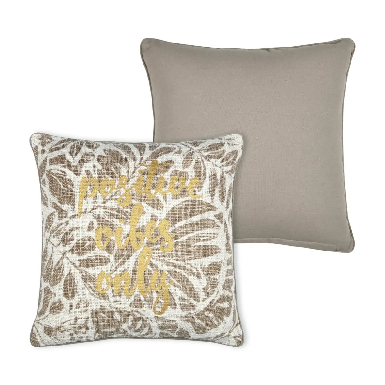 Coussin carré coton (40 x 40 cm) Hemera Taupe