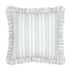 Coussin carré coton (50 x 50 cm) Joséphine Ecru