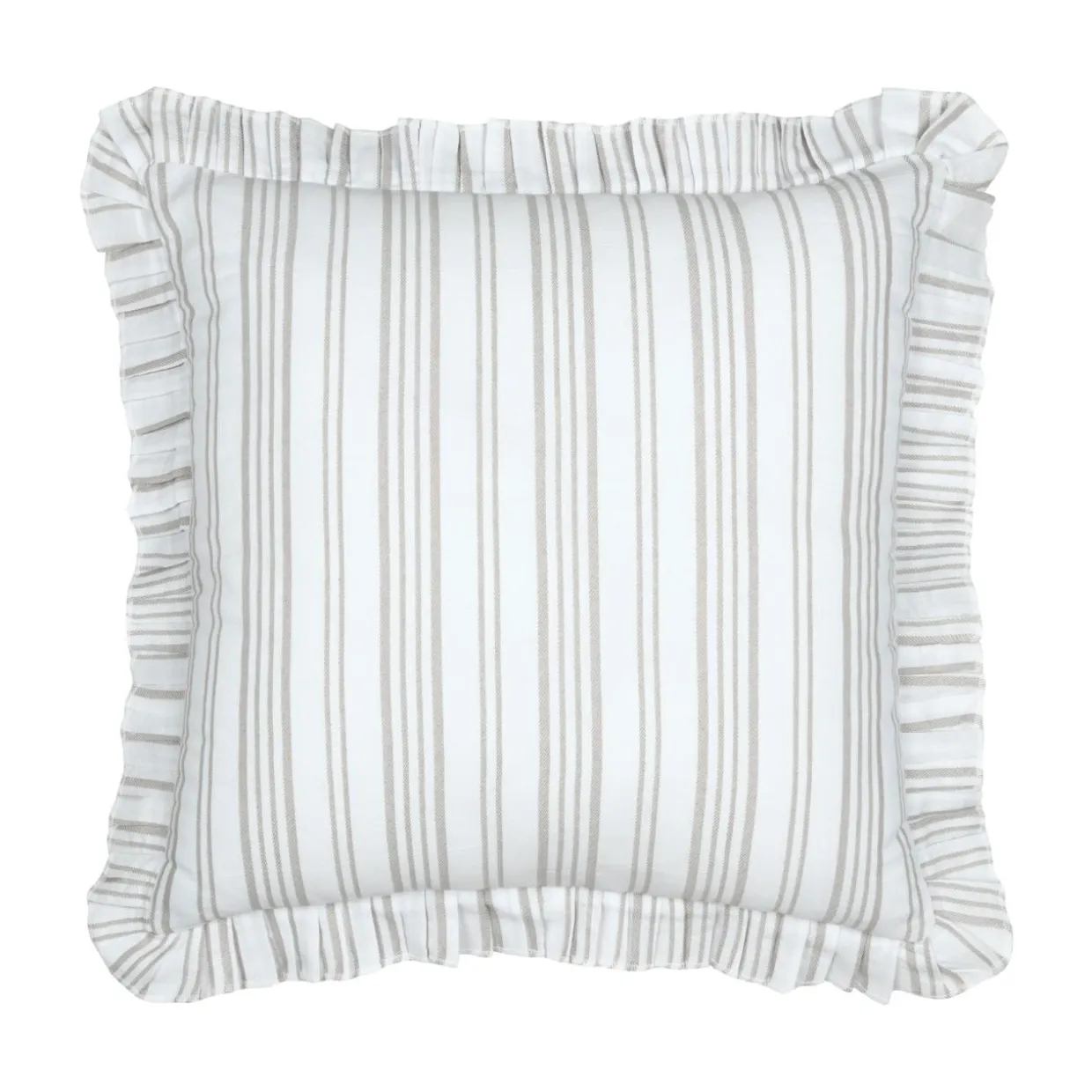 Coussin carré coton (50 x 50 cm) Joséphine Ecru