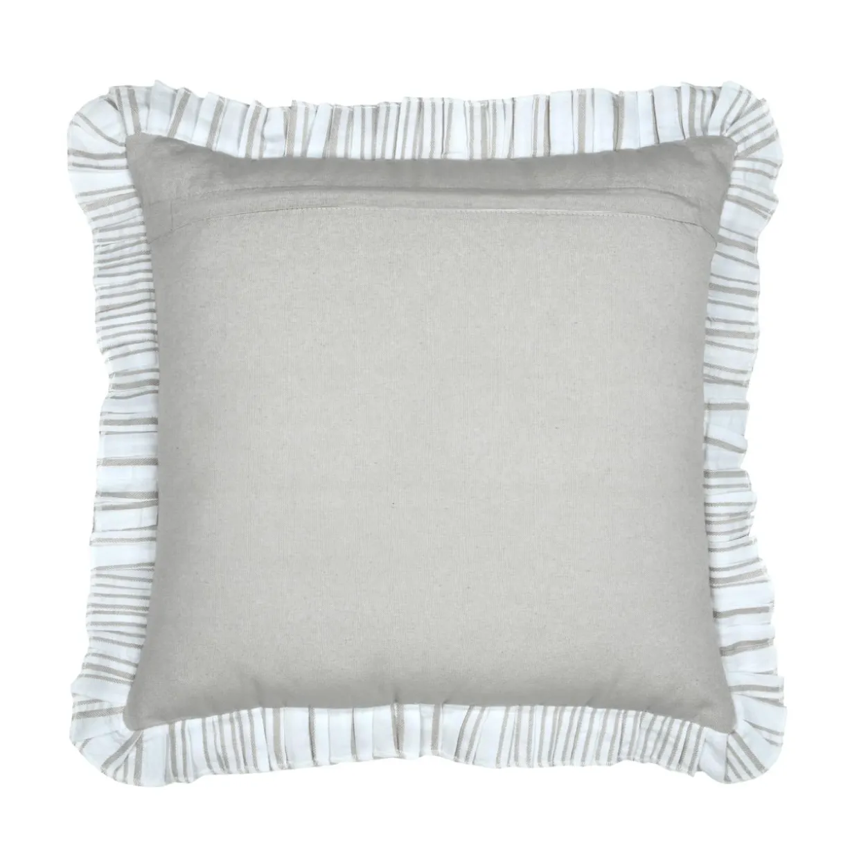 Coussin carré coton (50 x 50 cm) Joséphine Ecru