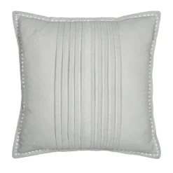 Coussin carré coton (50 x 50 cm) Joséphine Gris clair
