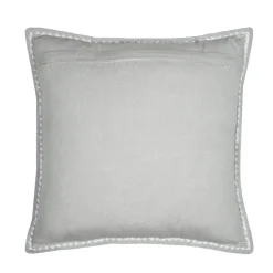 Coussin carré coton (50 x 50 cm) Joséphine Gris clair