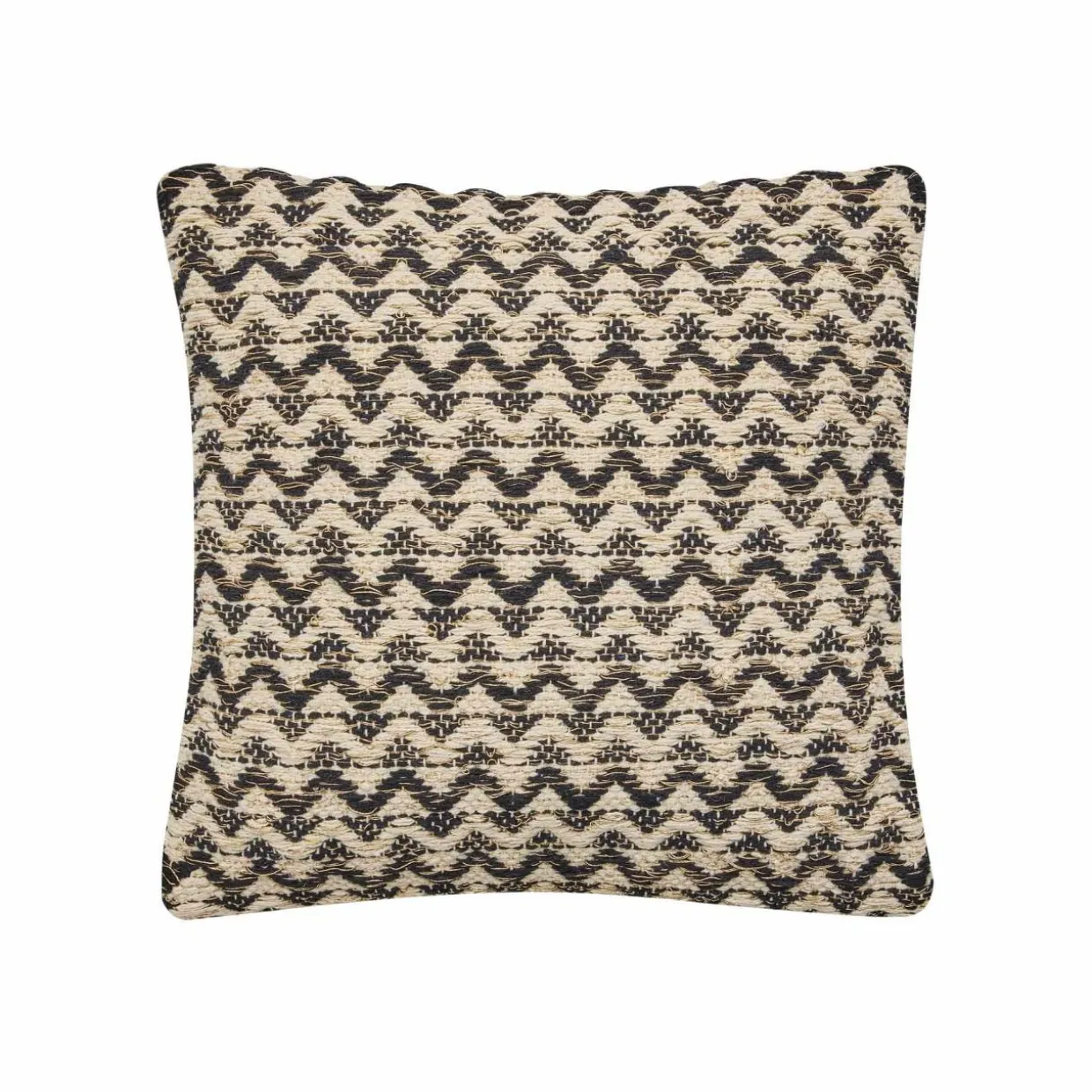 Coussin carré coton (40 x 40 cm) Loumeo Noir