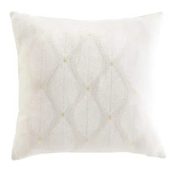 Coussin carré coton (45 x 45 cm) Maho Blanc