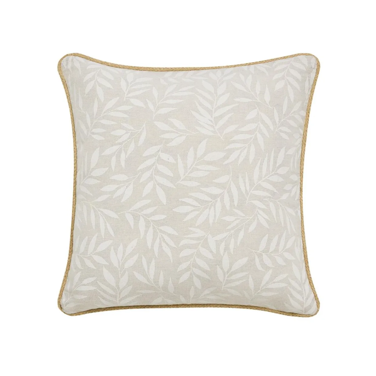 Coussin carré coton (45 x 45 cm) Naya Beige