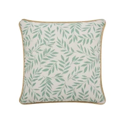 Coussin carré coton (45 x 45 cm) Naya Vert sauge