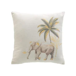 Coussin carré coton (45 x 45 cm) Willo Ecru
