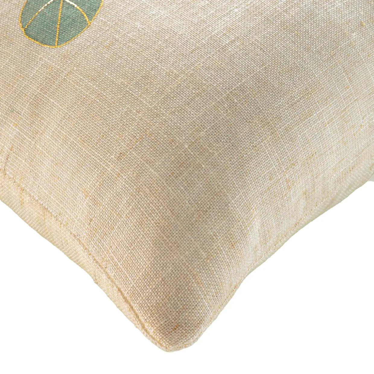 Coussin carré effet lin (45 x 45 cm) Eucalys Vert