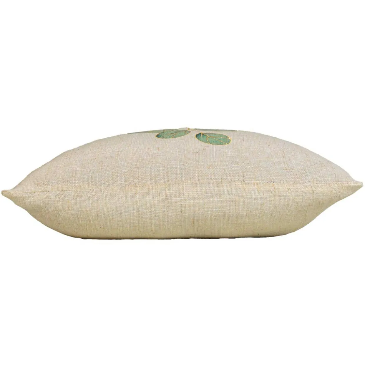 Coussin carré effet lin (45 x 45 cm) Eucalys Vert