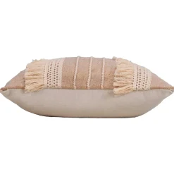 Coussin carré en jute et coton (45 x 45 cm) Cirrus Beige