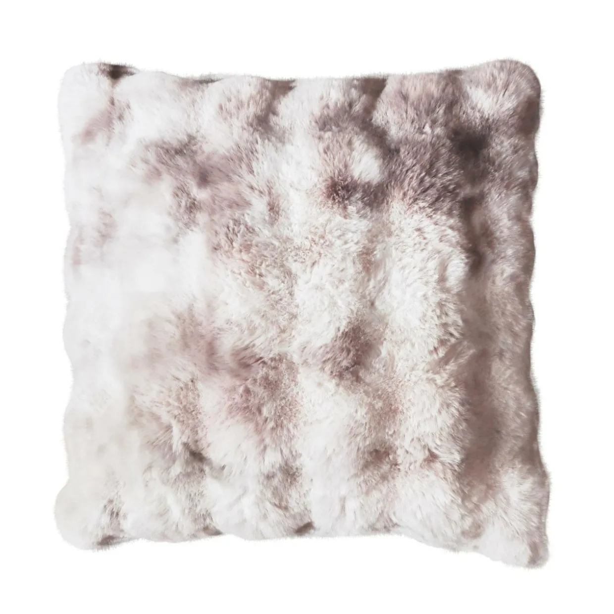 Coussin carré fausse fourrure (50 x 50 cm) Toronto Taupe