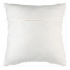 Coussin carré fausse fourrure (45 x 45 cm) Manoir Blanc