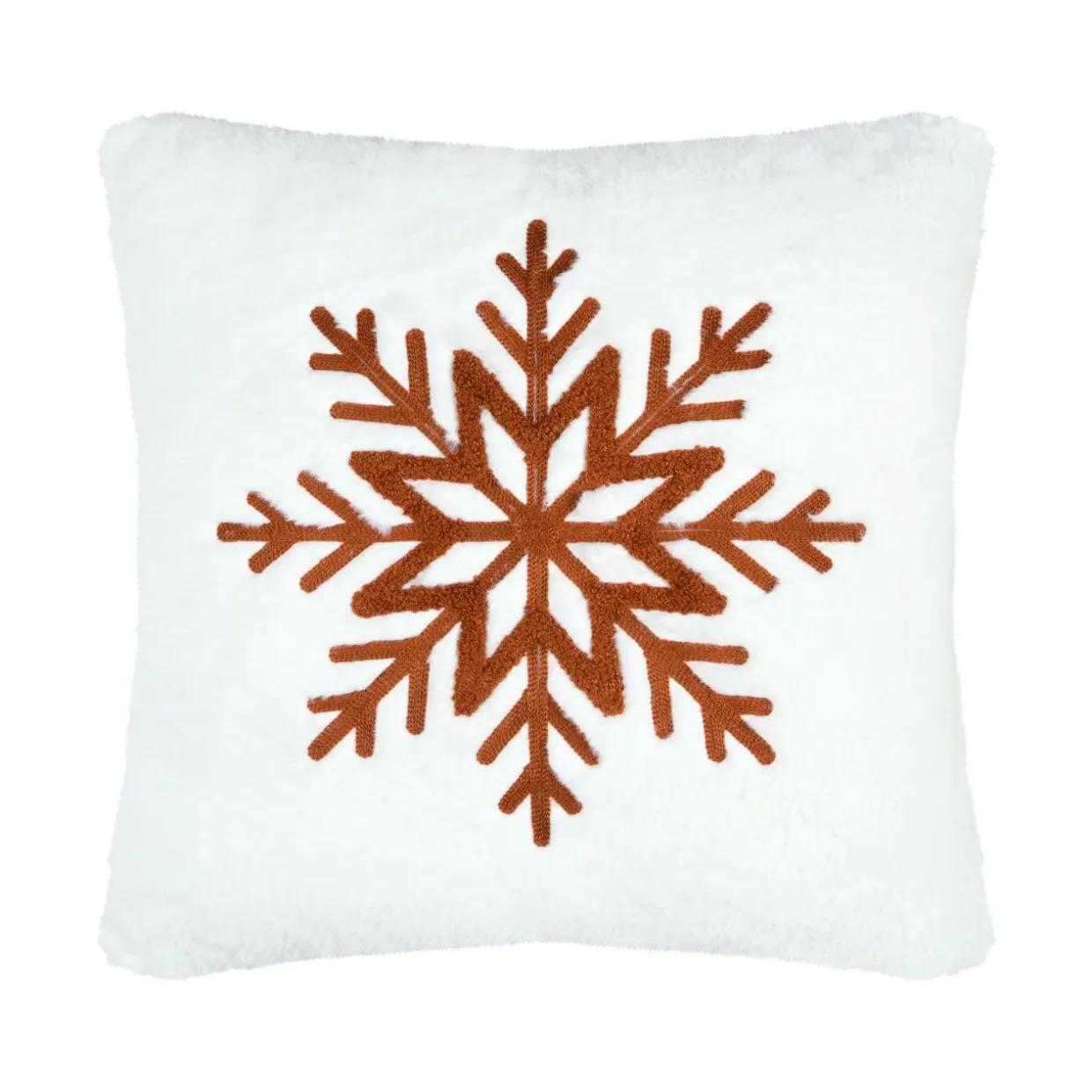 Coussin carré fausse fourrure (45 x 45 cm) Wildforest Marron