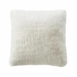 Coussin carré fausse fourrure (45 x 45 cm) Finn Blanc