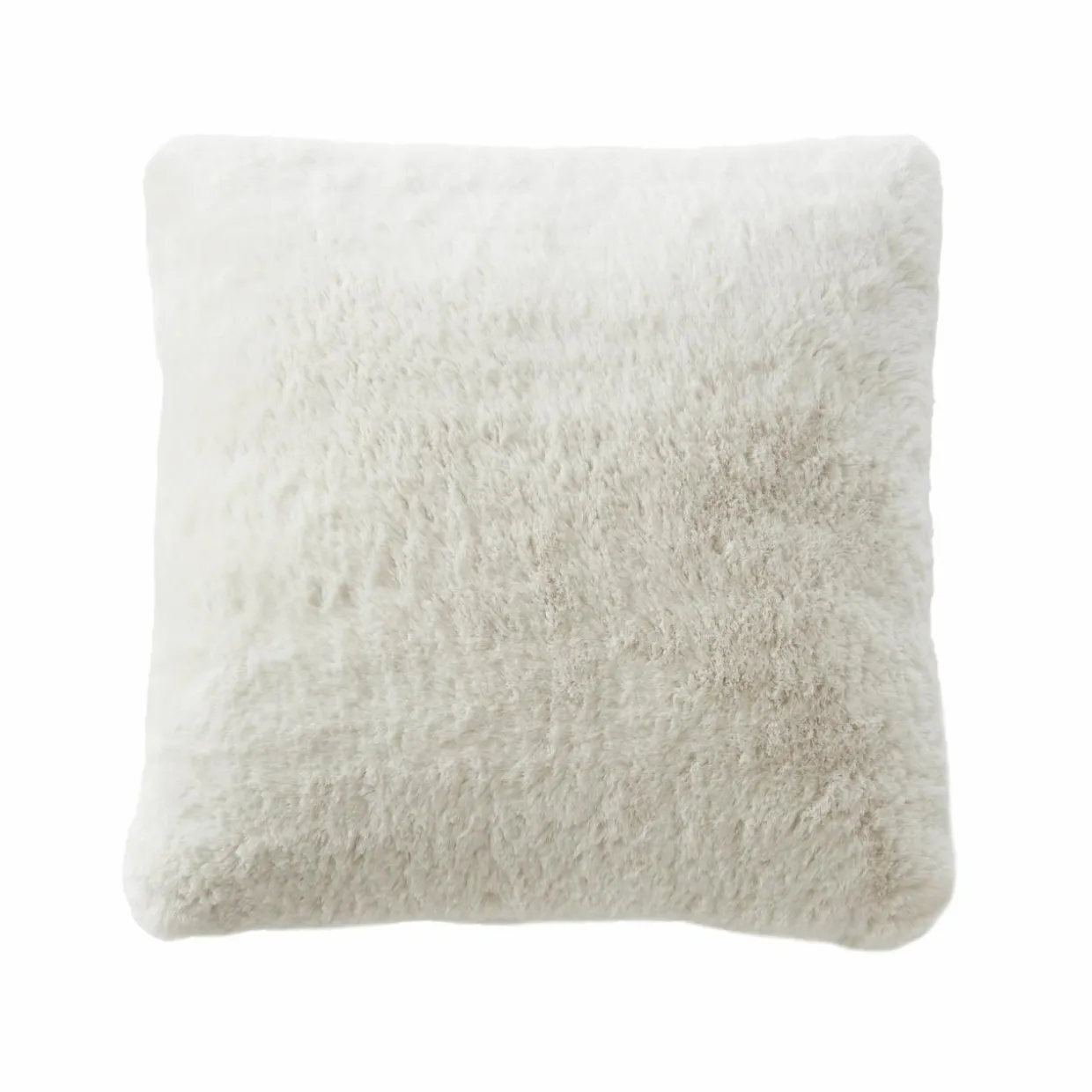 Coussin carré fausse fourrure (45 x 45 cm) Finn Blanc