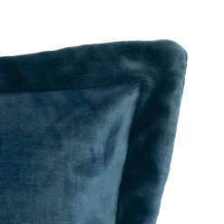 Coussin carré flanelle (53 x 53 cm) Cuddly Bleu foncé