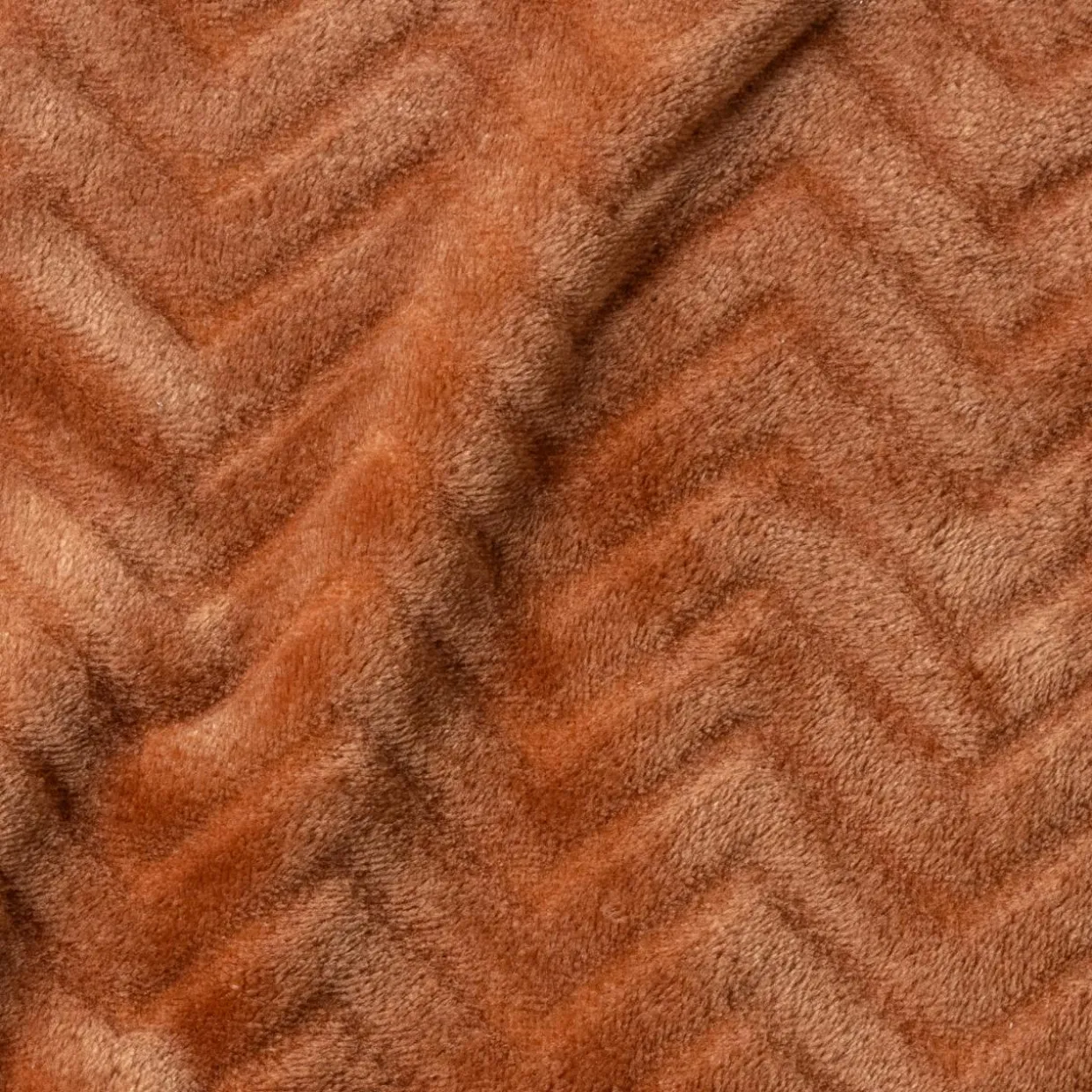 Coussin carré flanelle (45 x 45 cm) Zag Cuivre