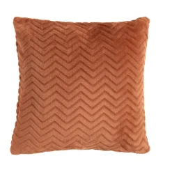 Coussin carré flanelle (45 x 45 cm) Zag Cuivre