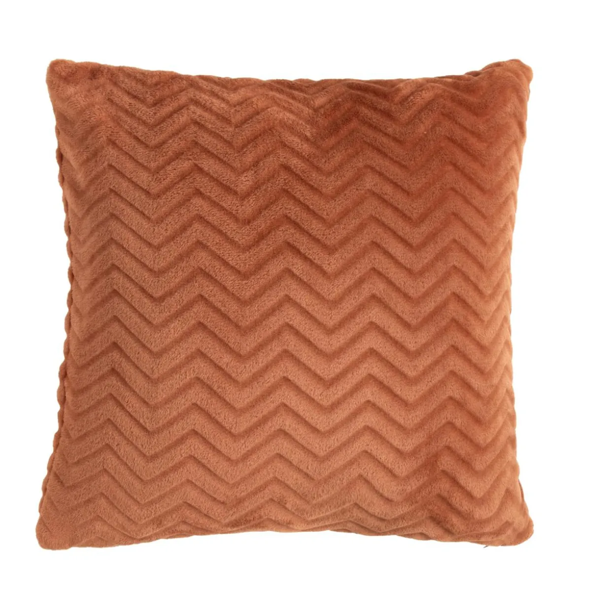 Coussin carré flanelle (45 x 45 cm) Zag Cuivre