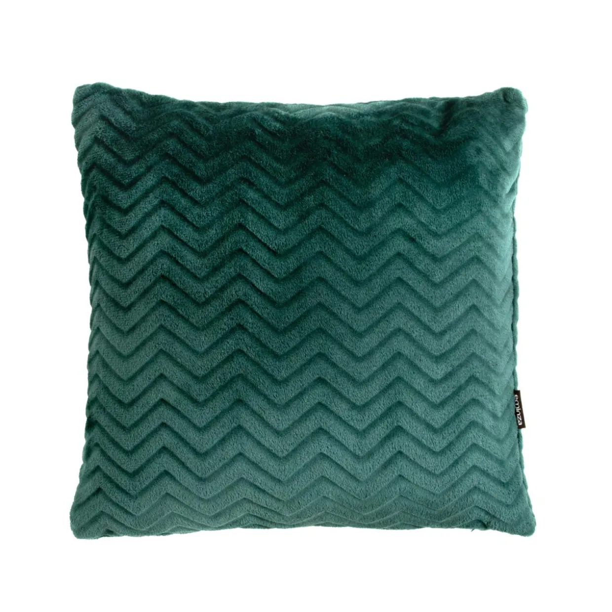 Coussin carré flanelle (45 x 45 cm) Zag Vert