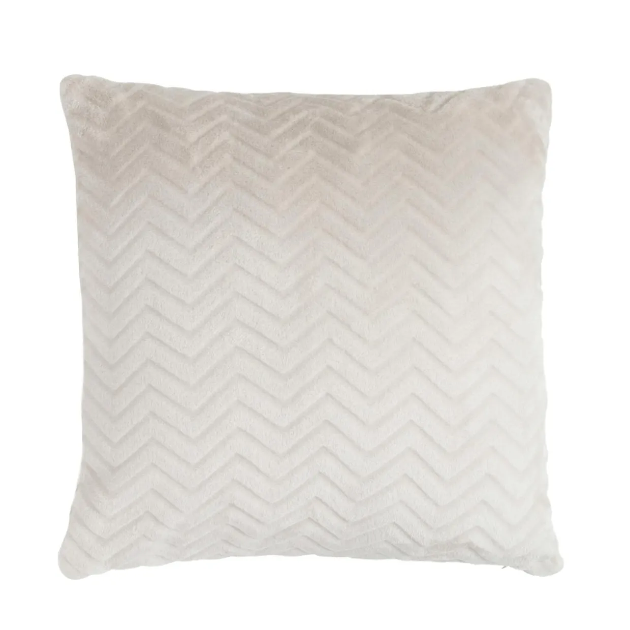 Coussin carré flanelle (45 x 45 cm) Zag Beige