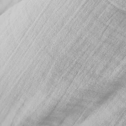Coussin carré gaze de coton (40 x 40 cm) Gaïa Gris nuage