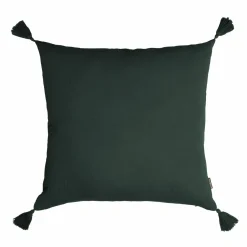 Coussin carré gaze de coton (60 x 60 cm) Gaïa Vert sapin