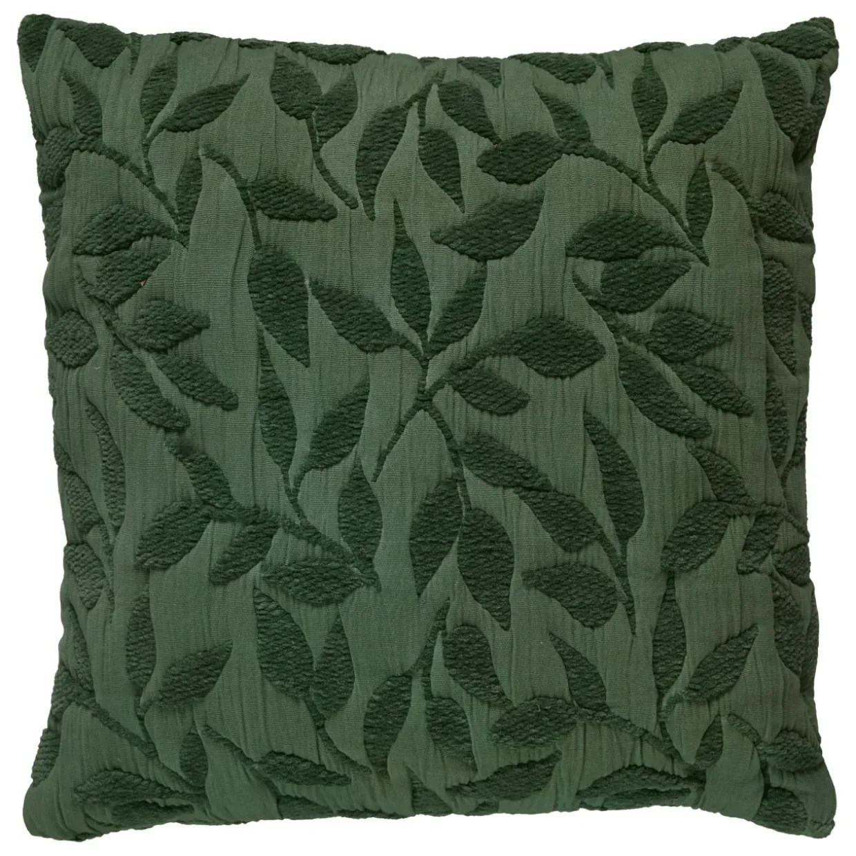 Coussin carré gaze de coton (50 x 50 cm) Letho Vert tilleul