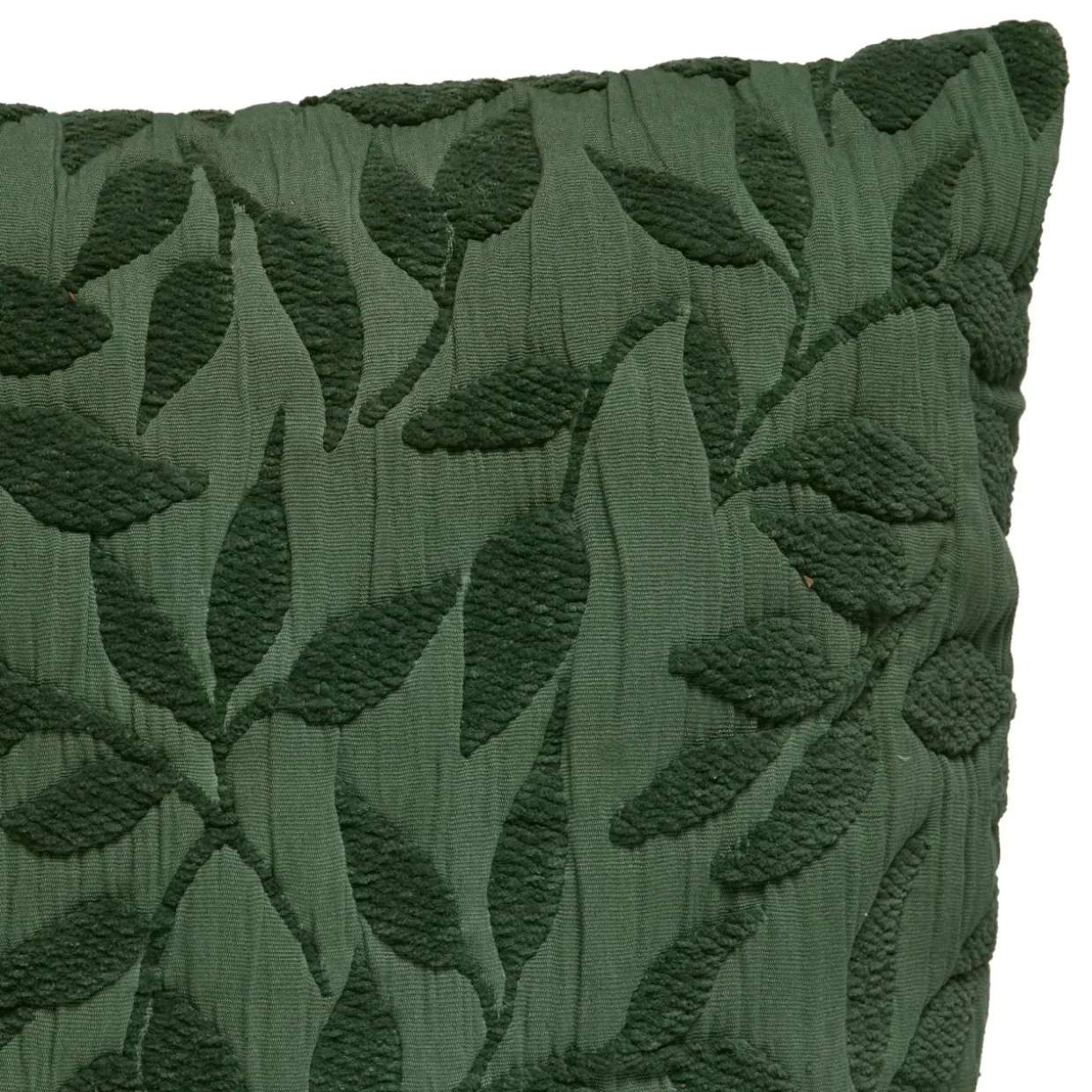 Coussin carré gaze de coton (50 x 50 cm) Letho Vert tilleul