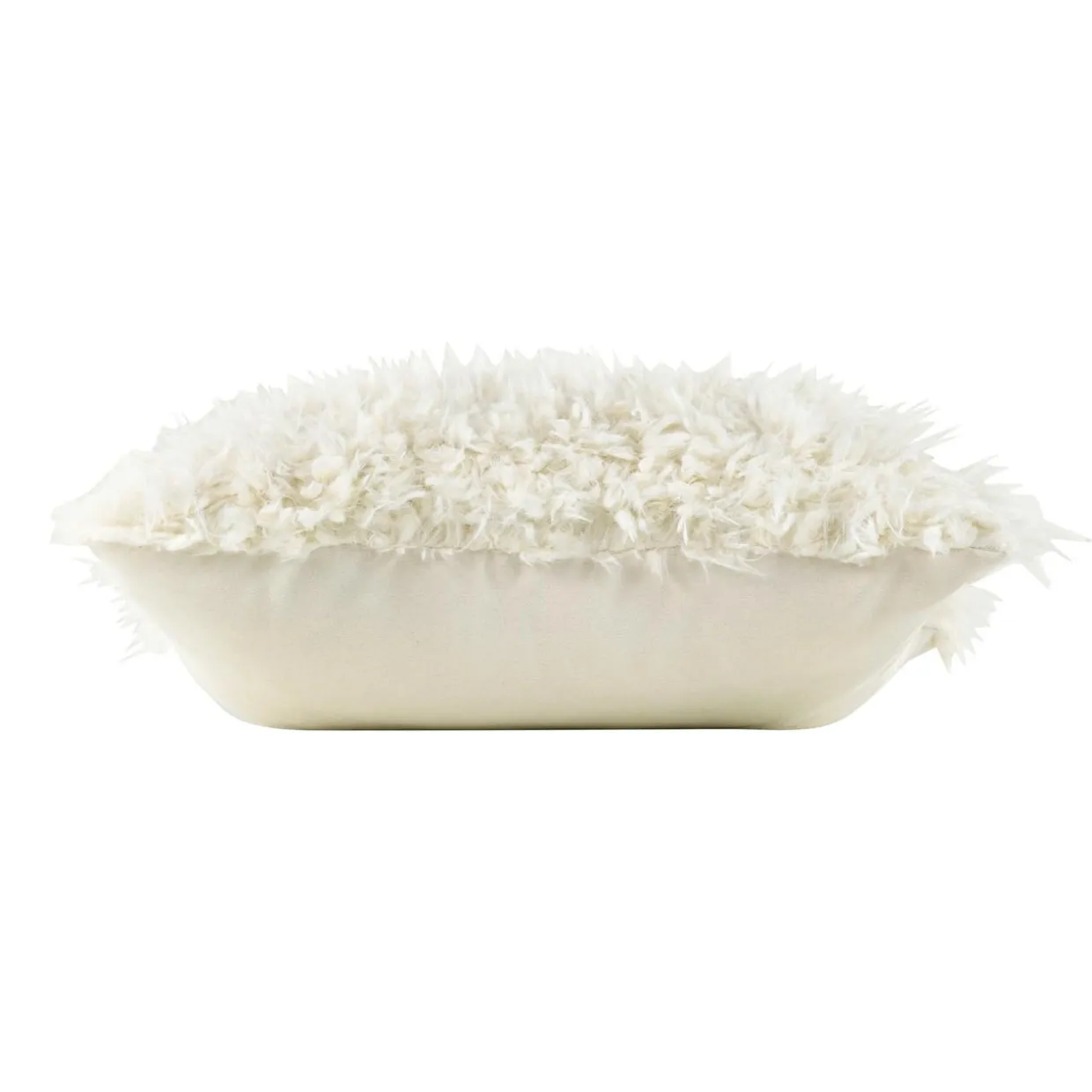 Coussin carré imitation fourrure (45 x 45 cm) Mouton Ecru