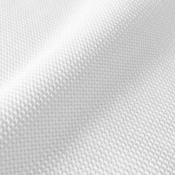 Coussin carré tissé (45 x 45 cm) Alba Blanc perle