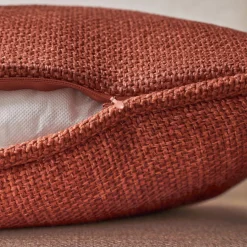 Coussin carré tissé (45 x 45 cm) Alba Terracotta