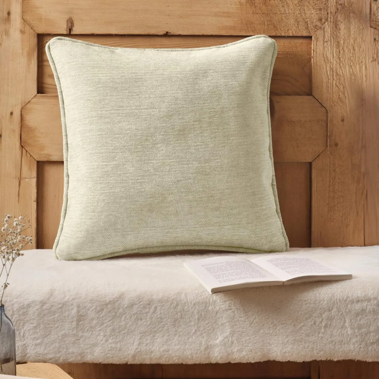 Coussin carré tissé (45 x 45 cm) Magnus Beige