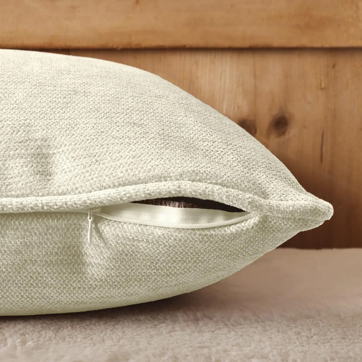 Coussin carré tissé (45 x 45 cm) Magnus Beige