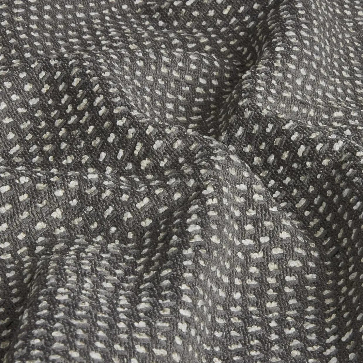 Coussin carré tissé (50 x 50 cm) Oscar Gris anthracite