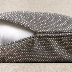 Coussin carré tissé (50 x 50 cm) Oscar Gris anthracite