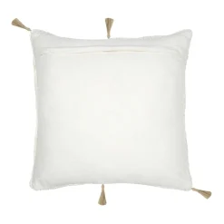 Coussin carré tufté (45 x 45 cm) Blokken Ecru