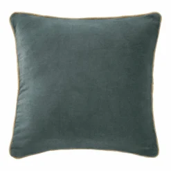 Coussin carré velours de coton (45 x 45 cm) Victor Gris ardoise