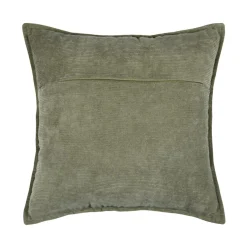 Coussin carré velours (45 x 45 cm) Dandy Vert kaki
