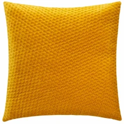 Coussin carré velours (40 x 40 cm) Dolce Jaune ocre
