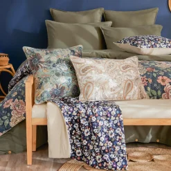 Coussin carré velours (50 x 50 cm) Dolores Beige