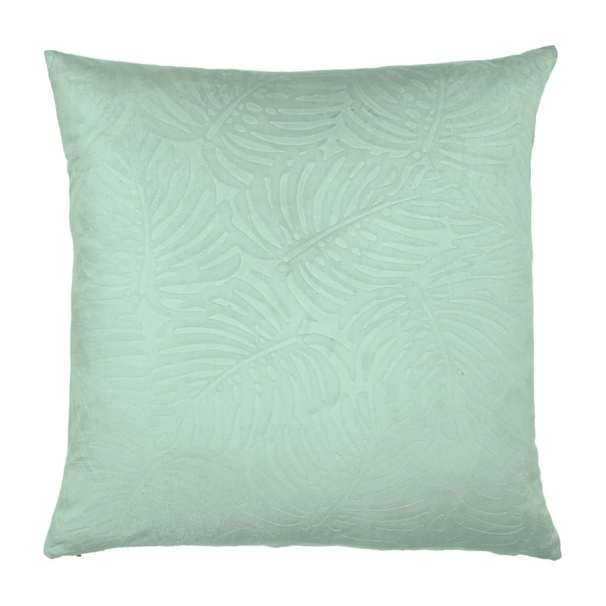 Coussin carré velours (60 x 60 cm) Fern Vert sauge
