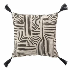 Coussin carré (45 x 45 cm) Pandore Noir