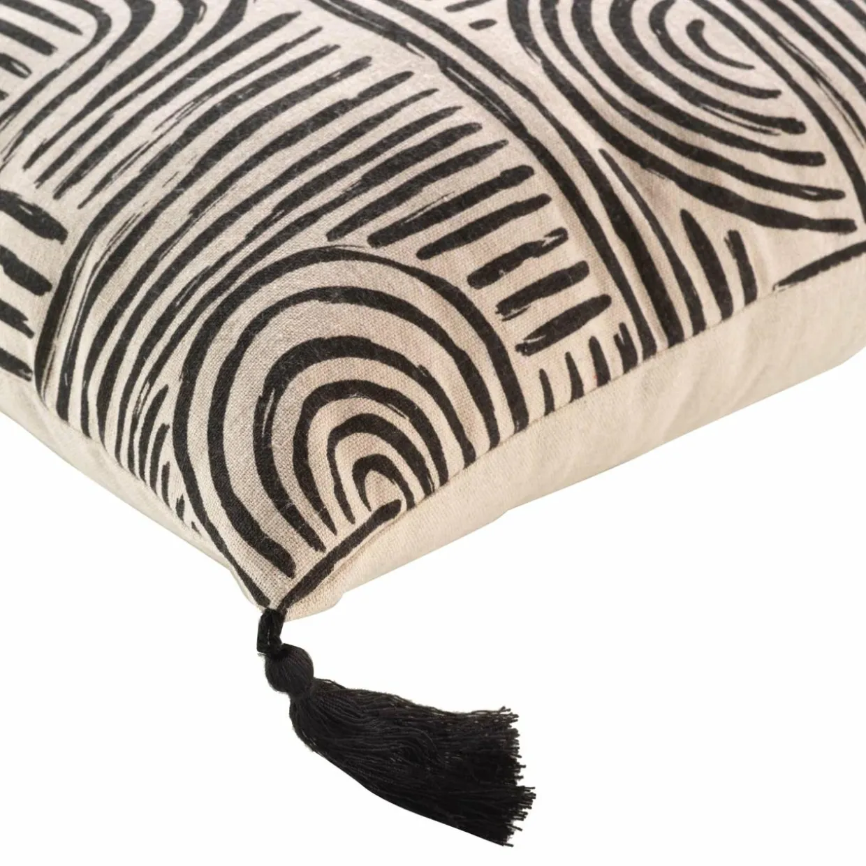 Coussin carré (45 x 45 cm) Pandore Noir