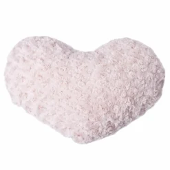 Coussin Cœur (28 x 36 cm) Bouclée Rose
