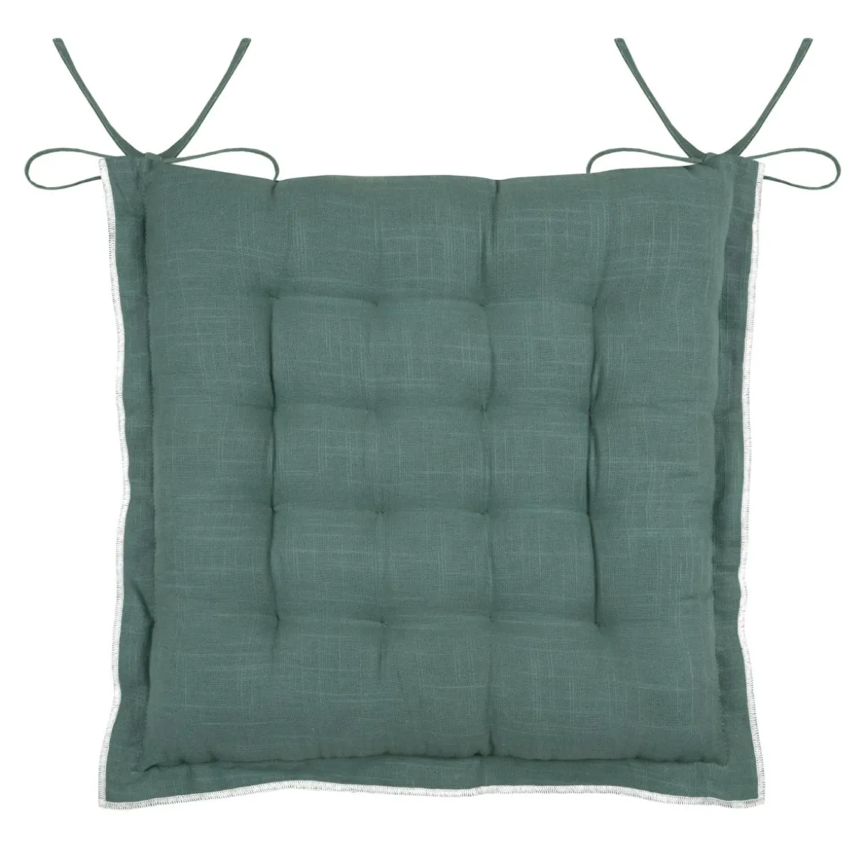 Coussin de chaise carré coton (38 x 38 cm) Helios Vert